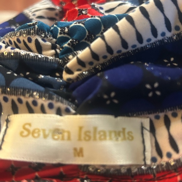 Seven Islands | Size Medium Multi-Colored Striped Maxi Dress - Picture 8 of 9